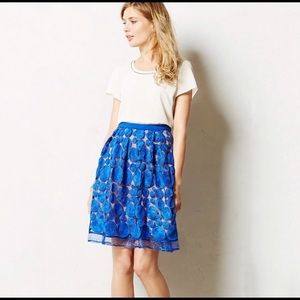 EUC Anthropologie Eva Franco Albastru Skirt